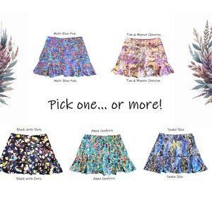 Dona Jo - "Jojo" Skort-Large, 10-12, (Dona Jo size 2) - Many Prints Available!